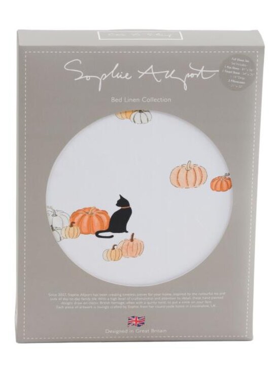 Sophie Allport Other - SOPHIE ALLPORT Cotton Pumpkin Cat Sheet Set